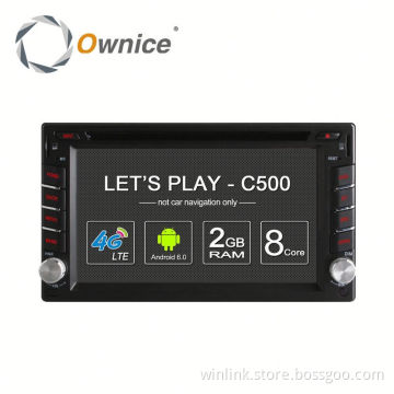 Android 6.0 C500 Quad core Auto GPS navi for two din universal Built in 4G LTE 2G ROM Support DAB TPMS Mirror